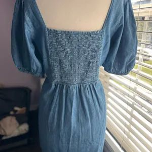 Old Navy Denim Button-Up Mini Dress thumbnail 4
