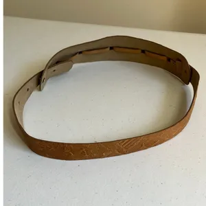 Vintage Embossed Faux Leather Wide Concho Belt Western Boho 28–32 Cowgirl Edgy thumbnail 12