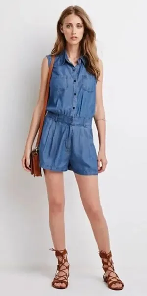 ✨Denim Utility Romper✨  thumbnail 1