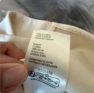 Vestido Anthropologie Wrap Crema Talla XS Nuevo con Etiqueta thumbnail 7