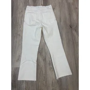 MOTHER The Hustler Ankle Fray Jeans Fairest Of Them All‎ White High Rise 26 thumbnail 4