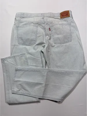 Levi’s Light Blue Pinstripe Boyfriend Jeans Size 30 - Comfy thumbnail 9