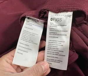 Figs Scrubs Set Zamora Jogger Pants XXLT & Rafaela Oversized Top Burgundy XL thumbnail 17