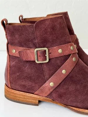 Kork-Ease Kenai Boots leather ankle boots burgundy 6.5 NEW thumbnail 10