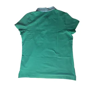 L.L.Bean Womens Green Blue Relaxed Fit Short Sleeve‎ Polo Shirt Size M thumbnail 3