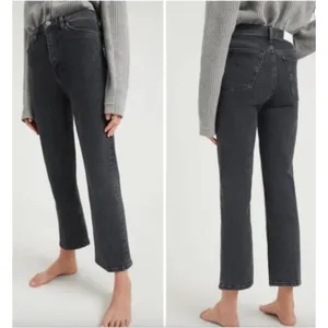 RE/DONE The 70's Crop Boot Jeans sz 31 Black Stoned Noir Stretch NWT inseam 28" thumbnail 2