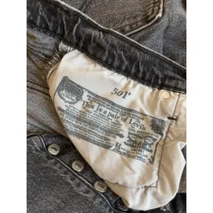 Levi Strauss 501 Gray Wash Denim Cutoff Shorts Button Fly Frayed Hem Women Sz 30 thumbnail 5