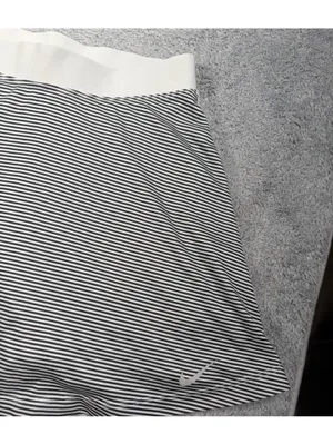 Nike Women's Black & White Striped Skort small thumbnail 5