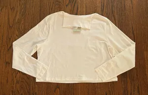 H&M White Turtleneck Top thumbnail 1