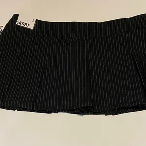NWT Women’s Almost Famous Black Striped Mini Skort thumbnail 8