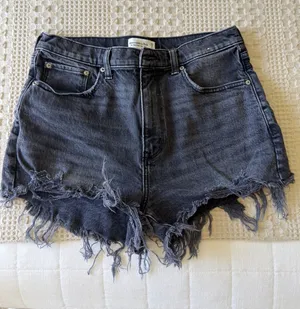Abercrombie & Fitch High Rise Mom Jean Short thumbnail 1