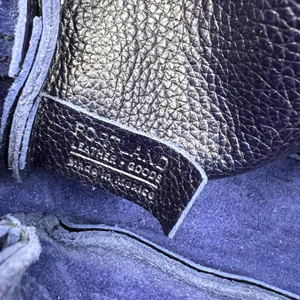 Portland Leather Goods Camera Bag Purse Cobalt Blue Large thumbnail 5