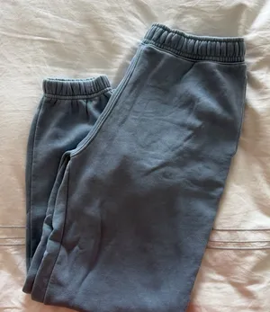 Abercrombie & Fitch Light Blue Fleece Sweatpants thumbnail 1
