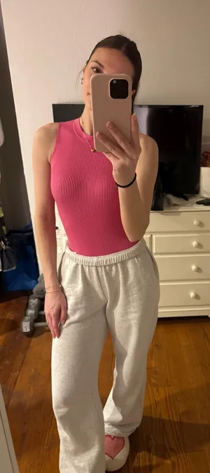 Pink mock neck bodysuit Size XS thumbnail 1