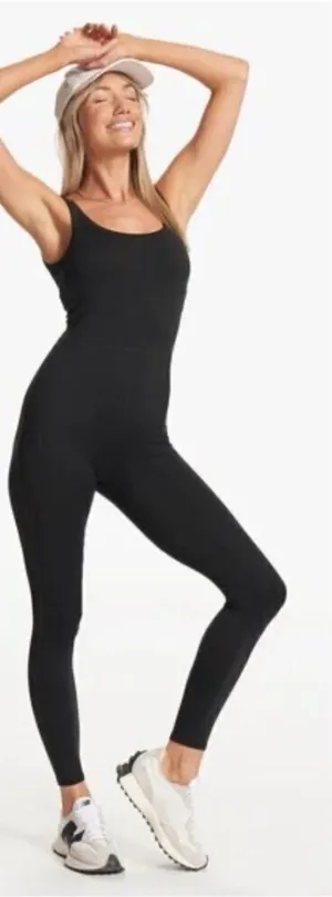 Vuori Black Scoop-Neck Active Jumpsuit thumbnail 1