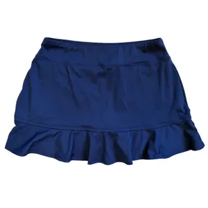 Tommy Bahama Golf Skort Womens Large Navy Blue Ruffle‎ Hem Athletic Skirt Shorts thumbnail 2
