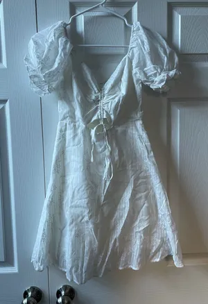 Showpo Puff Sleeve Mini Dress thumbnail 3