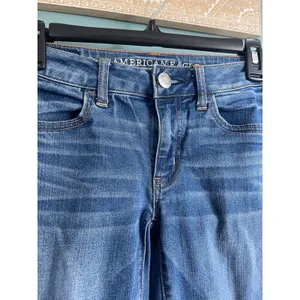 American Eagle Outfitters Dark Wash Dark Blue Denim Jeans Jeggings 0 SHORT thumbnail 3