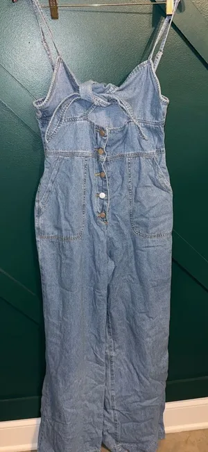 SHEIN Light Blue Denim Dress thumbnail 1