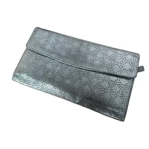 Lodis Black Leather Trifold Wallet Perforated‎ Flap Pocket Envelope Card Case ID thumbnail 15