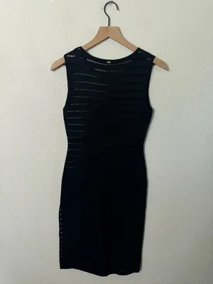 NWT PQ Swim Midnight Donna‎ Dress Black Sleeveless Cover Up Womens Size XS / S thumbnail 6