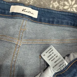Kancan Flare Leg Jean High Rise Size‎ 16 Stretch thumbnail 3