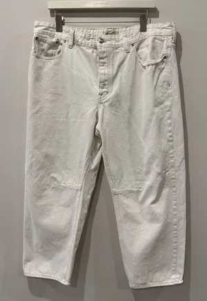 Madewell Sz 32 The Darted Barrel-Leg Jean in Vintage Canvas Rigid‎ thumbnail 1