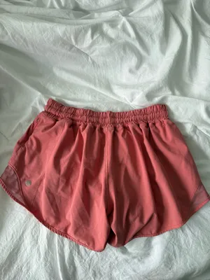 Lululemon Hotty Hot Low-Rise 4" Shorts Raspberry Cream thumbnail 2