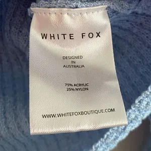 White Fox Blue Always Daydreaming Long Sleeve Crop Size Large thumbnail 9