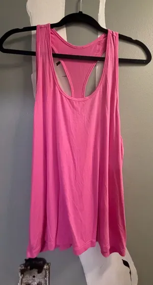 Alo Yoga Women's Paradise Pink Racerback Tank Top thumbnail 1