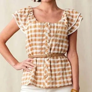 MATILDA Jane Gingham Top size SMALL thumbnail 2