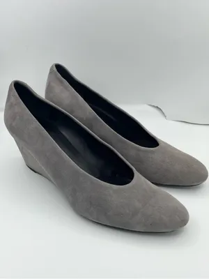 Vaneli suede wedge slip on gray pumps women’s Size 8 1/2M thumbnail 3