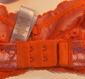 Savage X Fenty Bra Womens XS Perfect Poppies Unlined Lace Demi Racerback pink thumbnail 6