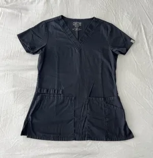 Pewter Grey Cherokee Workwear V-Neck Scrub Top thumbnail 1