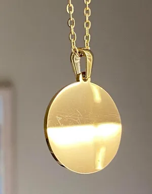 Handmade fully gold stainless steel celestial whimsical vintage moon necklace🌟 thumbnail 6