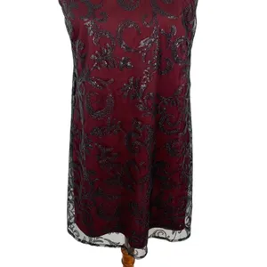 Altard State Maroon Lace Sleeveless Mini Dress Small Cottagecore Boho thumbnail 4