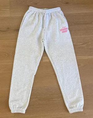 White Fox Comfort Club Sweatpants Mist Size S in Gray Pink thumbnail 1