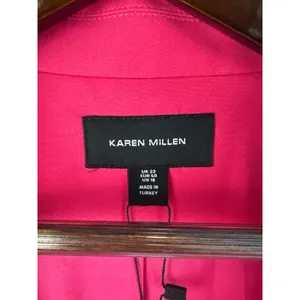 Women’s Karen Millen Size 18 Bright Pink Blazer thumbnail 4