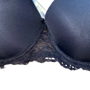 Laura Ashley Black Lace‎ Push-Up Bra 36C Underwire Padded Lingerie Bra thumbnail 3