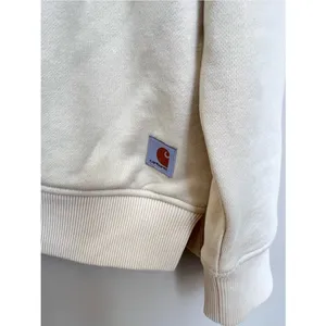 Carhartt Tencel Fiber Series Women's Half-Zip Pullover Sweatshirt Cream Medium thumbnail 4
