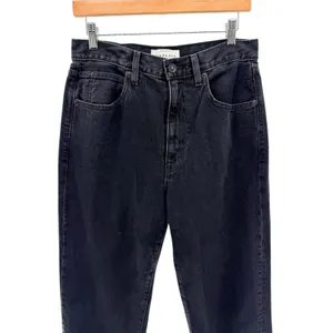 SLVRLAKE London Crop High Rise Straight‎ Leg Jeans Faded Black Size 29 USA thumbnail 3
