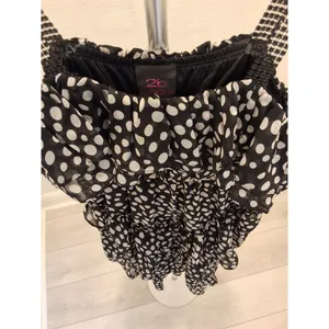 2B Bebe Size M Black And White Polka Dot With Plastic Straps Mini Dress thumbnail 7