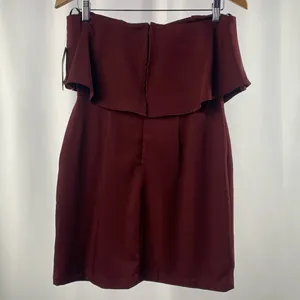 NWT Lulus‎ Kiani Strapless Bodycon Dress in Burgundy Size Medium thumbnail 5