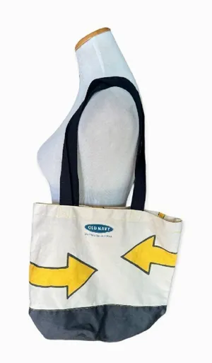 New Womens Old Navy Arrow Limited Edition Canvas Tote Bag thumbnail 1