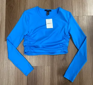 Forever 21 Long Sleeve Crop Top thumbnail 1