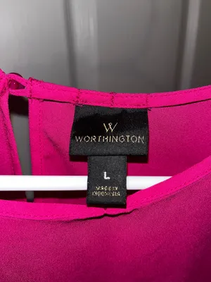 Worthington Washington ruffle sleeve blouse thumbnail 3