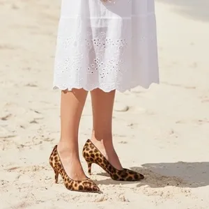 Nine West Leopard Print‎ Calf Hair Stiletto Pumps Women's Size 8.5M thumbnail 14
