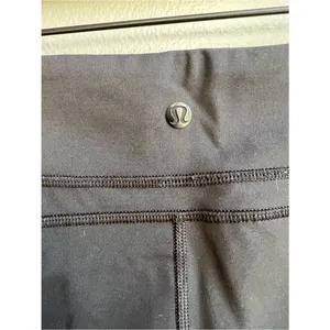 Lululemon Cool To Street Crop Mesh Leggings Black Cropped Active Tights Size 8 thumbnail 7