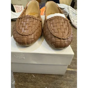 FS Lele Woven Loafers‎ Cognac Brown Brazilian Leather Flat Slip-On Size 9.5 thumbnail 5