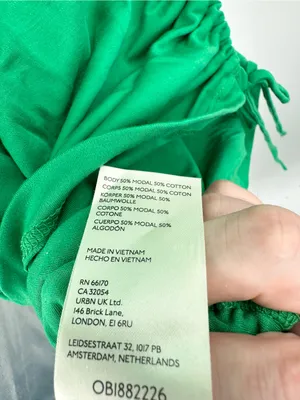 Anthropologie Maeve NWT Green Ruched Side Ties Dolman Shirt Size Medium thumbnail 6